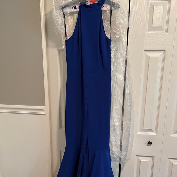 Blue long formal dress - Picture 2 of 2